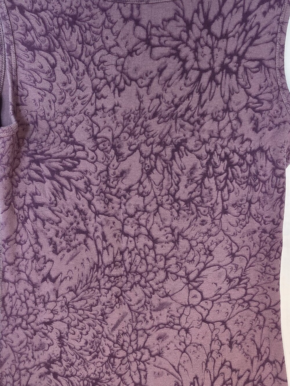 Womens Eddie Bauer Purple Round Neck Sleeveless Cotton Tank Top Sz Medium - Picture 7 of 8